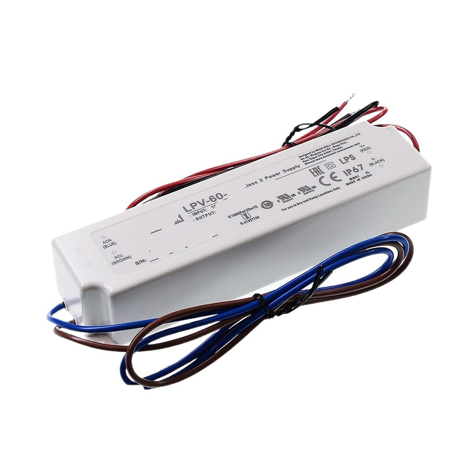 Pilote LED 60W résistant à l'eau pour réparer une alimentation 36V