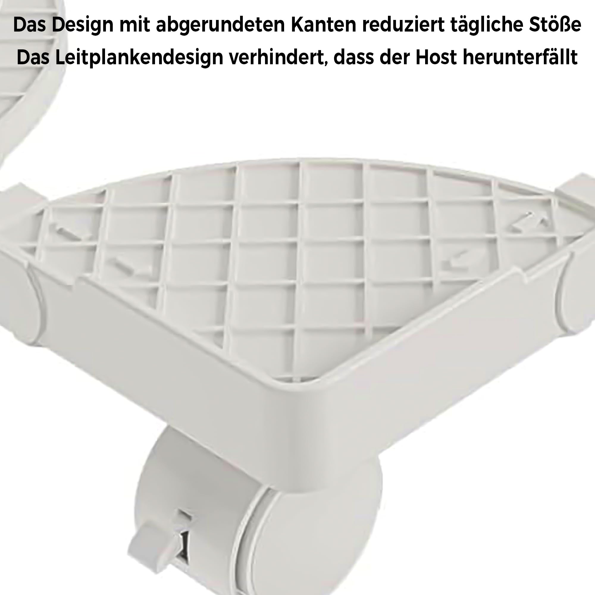 Supporto PC Tower con Ruote Base Regolabile: Telaio in Metallo Robusto per Raffreddamento e Mobilità CPU – Per Lavoro da Casa (Bianco)