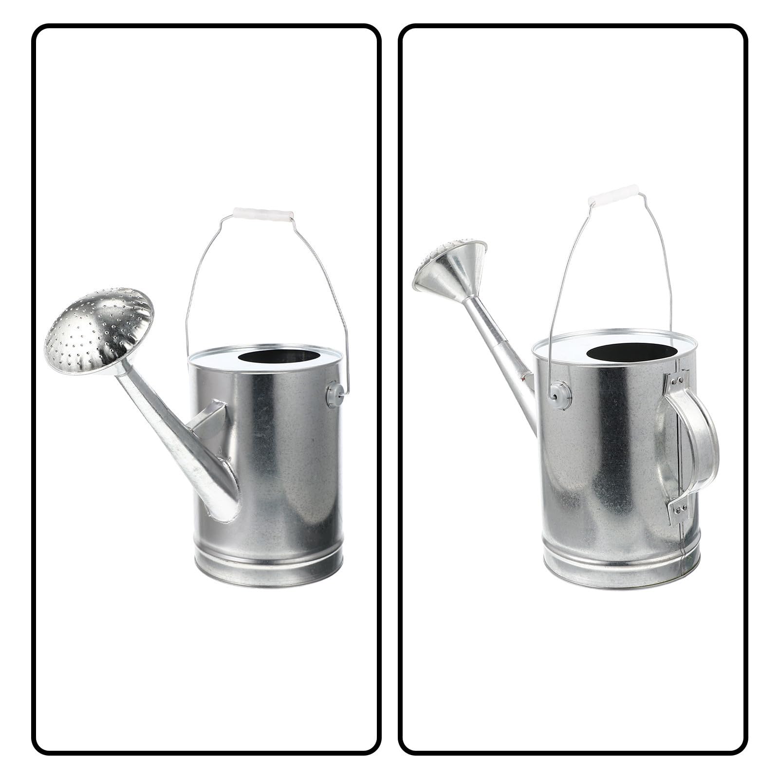 Artibetter Arrosoir en Fer Galvanisé 5l, Grand Modèle Rétro Épais, Arrosoir D’intérieur et Extérieur Long Bec Verseur pour Arrosage Fleurs et Jardin, Fourniture D’arrosage Pratique et Solide