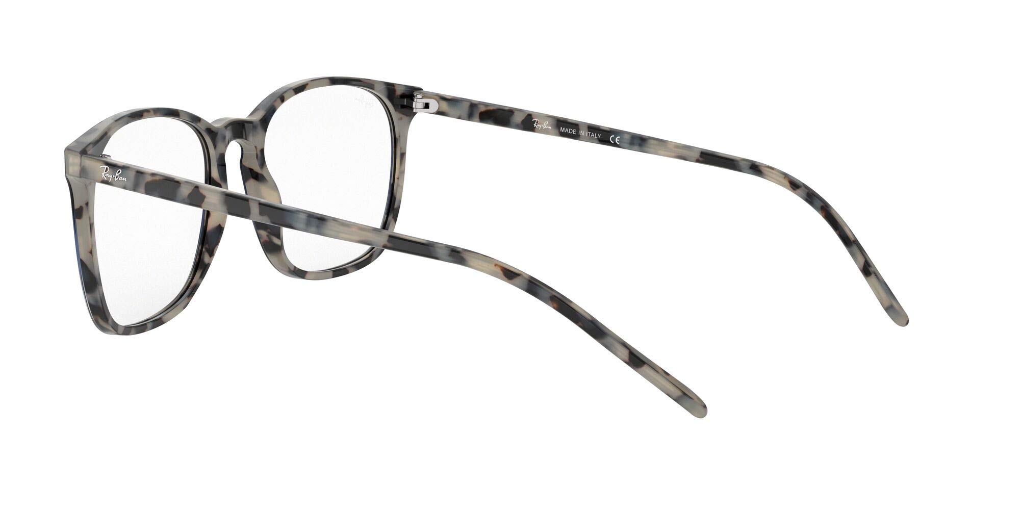 Ray-Ban RX5387 kwadratowe oprawki do okularów korekcyjnych, Niebieski Gradient Hawana Beżowy/Demo Soczewka, 54 mm