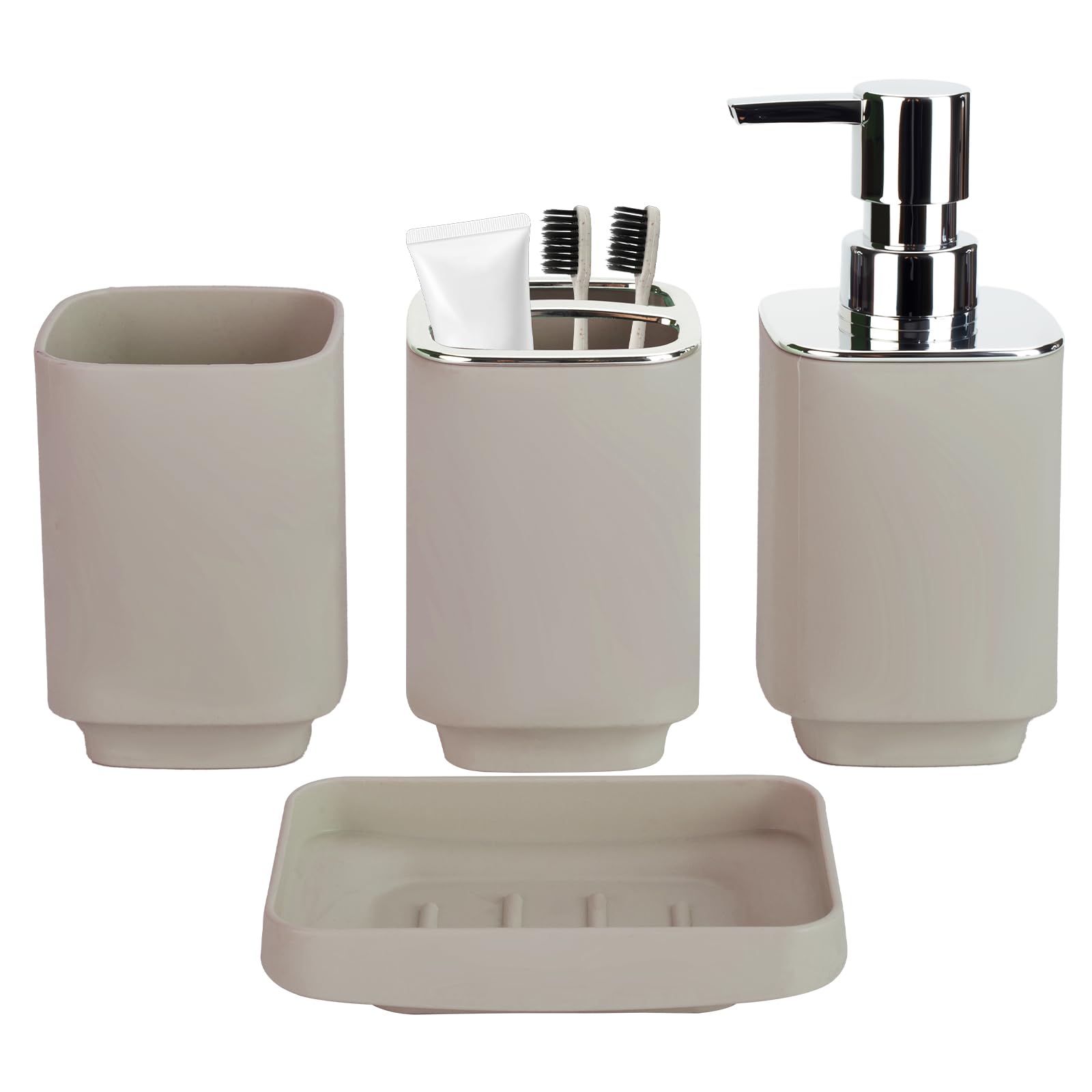 Baños cuadrados galvanizados beige resistentes a la humedad