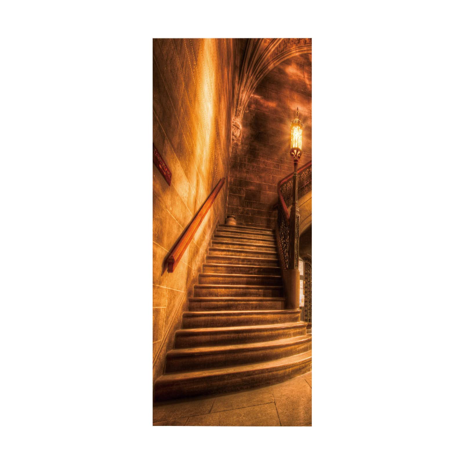 3D Door Stickers Abstract cave Mural Art Sticker Wallpaper Self-Adhesive Decals Removable Vinyl W85 x H205cm