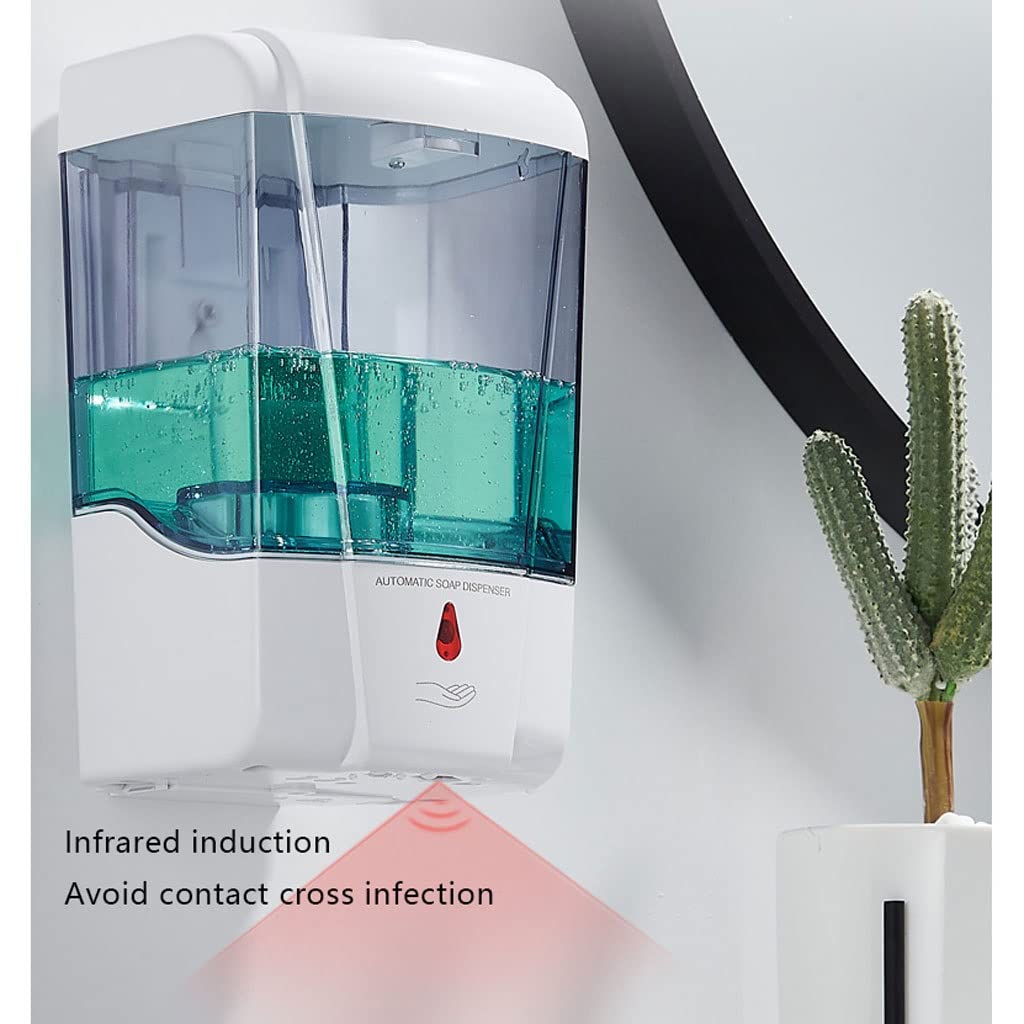 Dispensador de jabón 70 0ml Dispensador de jabón inducción Montaje en la Pared Dispensadores líquidos Baño Ducha Champú Botella Loción Contenedor Hotel Toliet para baño Ducha(10pcs)
