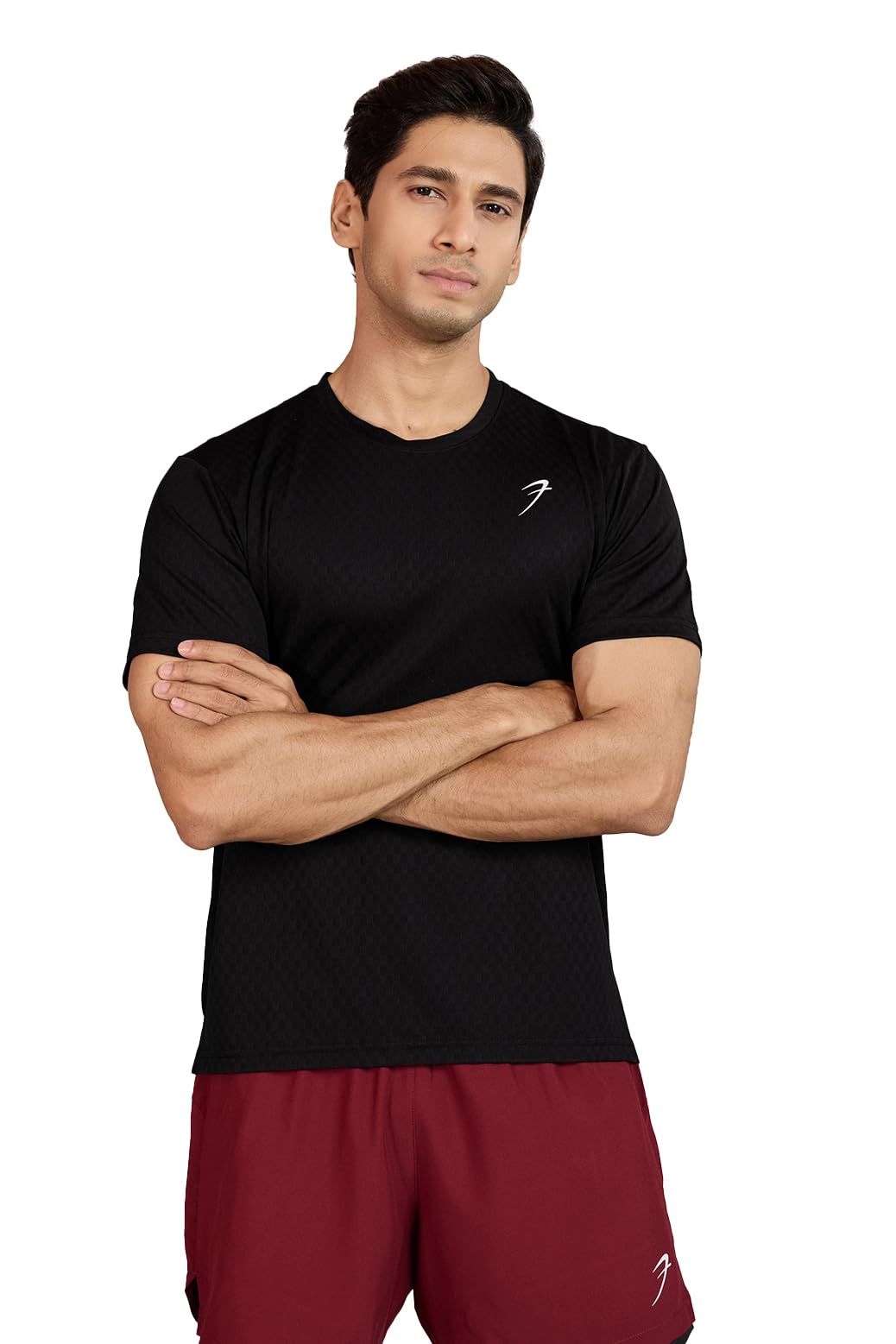 Men Polyester Regular Fit Raglan Sleeves Gym & Running Wear Tshirt-image-45