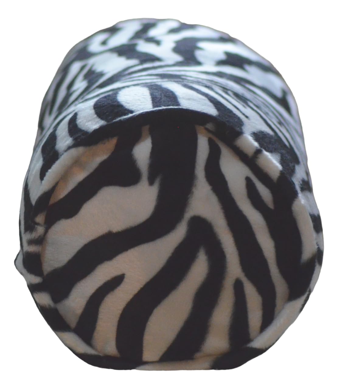 Made to Order Velboa Animal Faux Fur Bolster Cushion Cover 8" x 18" (20cm x 46cm) Baby Leopard Zebra Giraffe (Zebra)