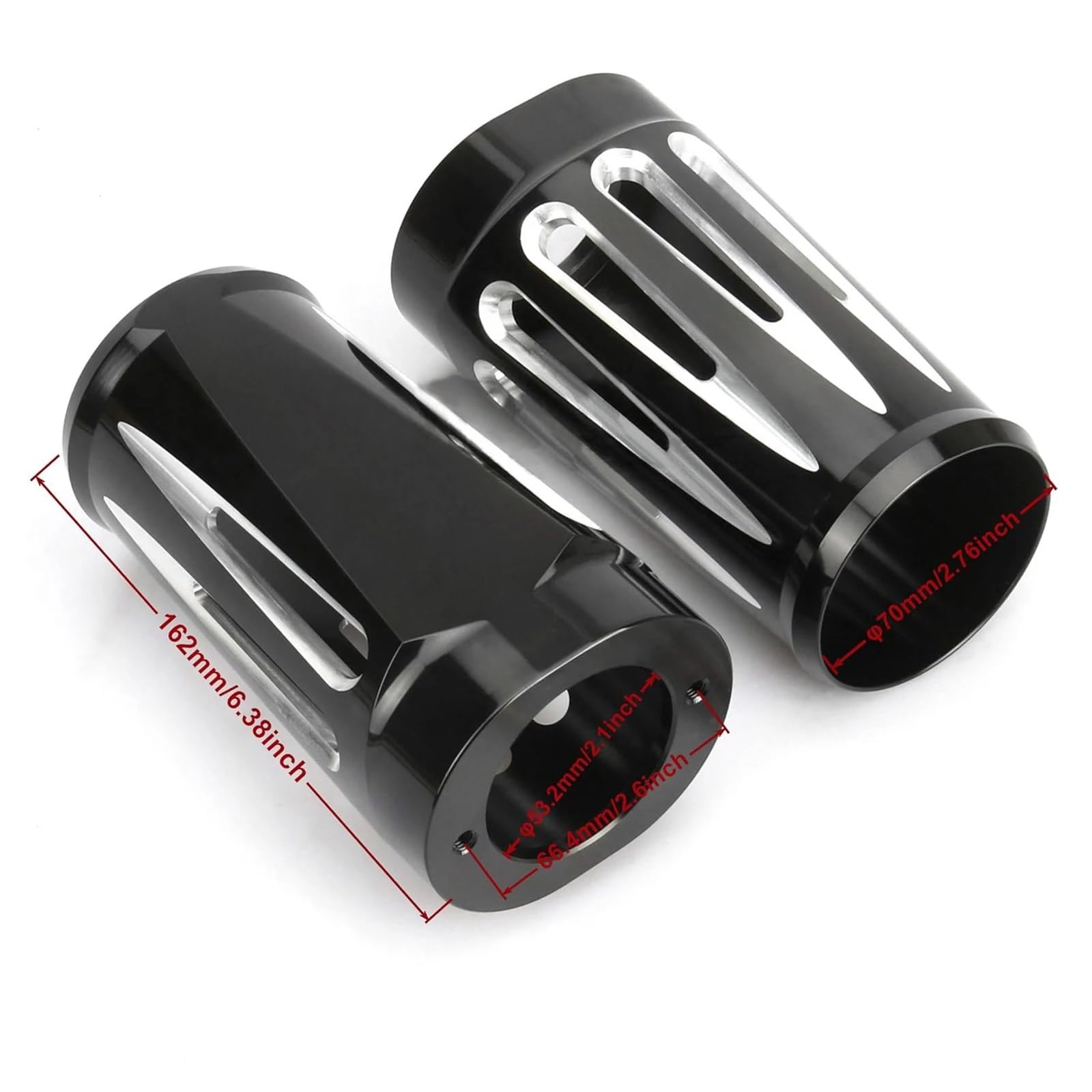 Motociclette copriforcelle Adatto per Harley Road King Copri-stivali forcella 49 mm FLHRS Electra Glide FLHTCU CVO Limited FLHTKSE(Number 1)