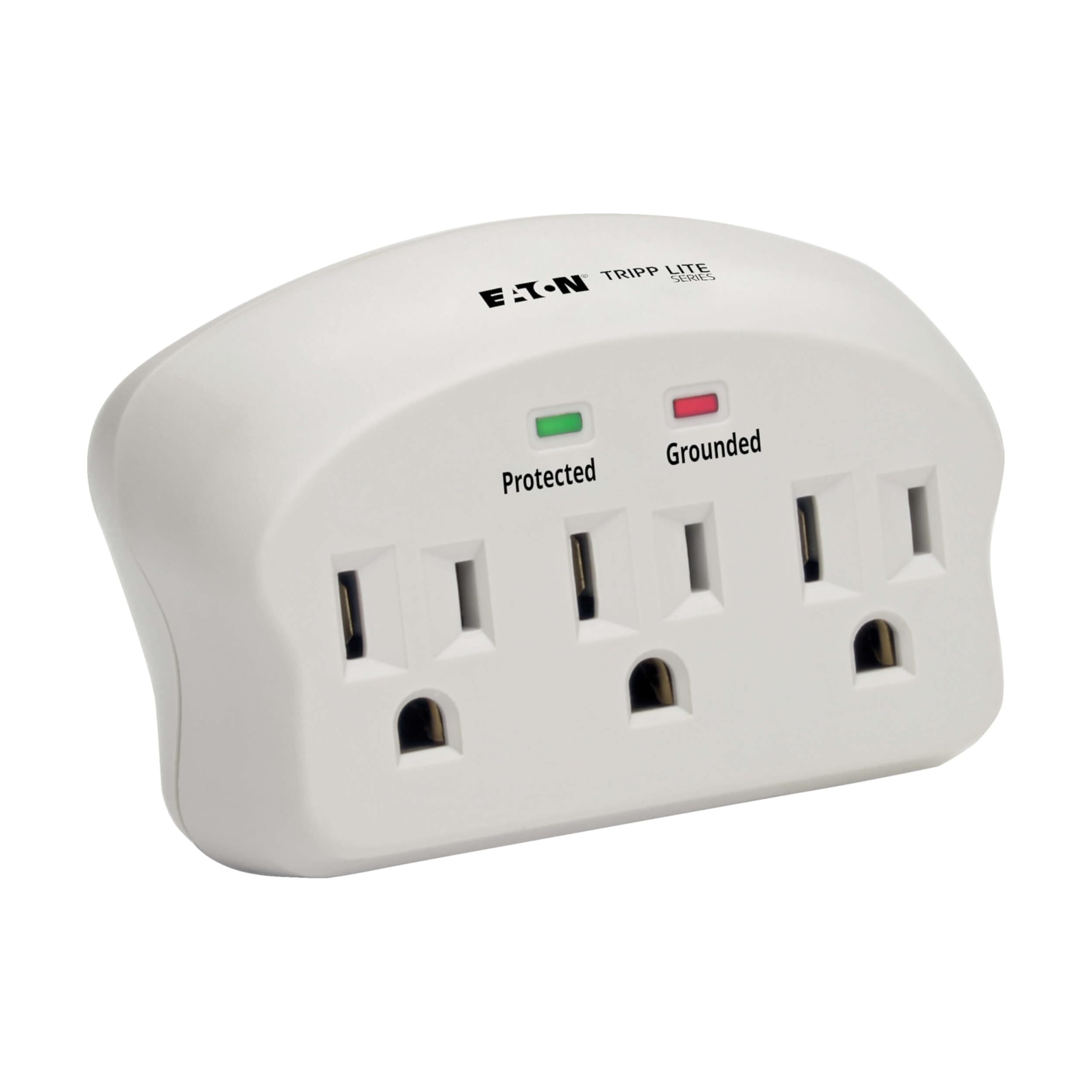 Eaton Tripp Lite SK3-0 Multi-Plug Wall Outlet Extender Surge Protector, 3 Outlets, 660 Joule Rating, Diagnostic LEDs, Portable Travel Wall Plug, Lifetime Manufacturer's Warranty & $5,000 Insurance
