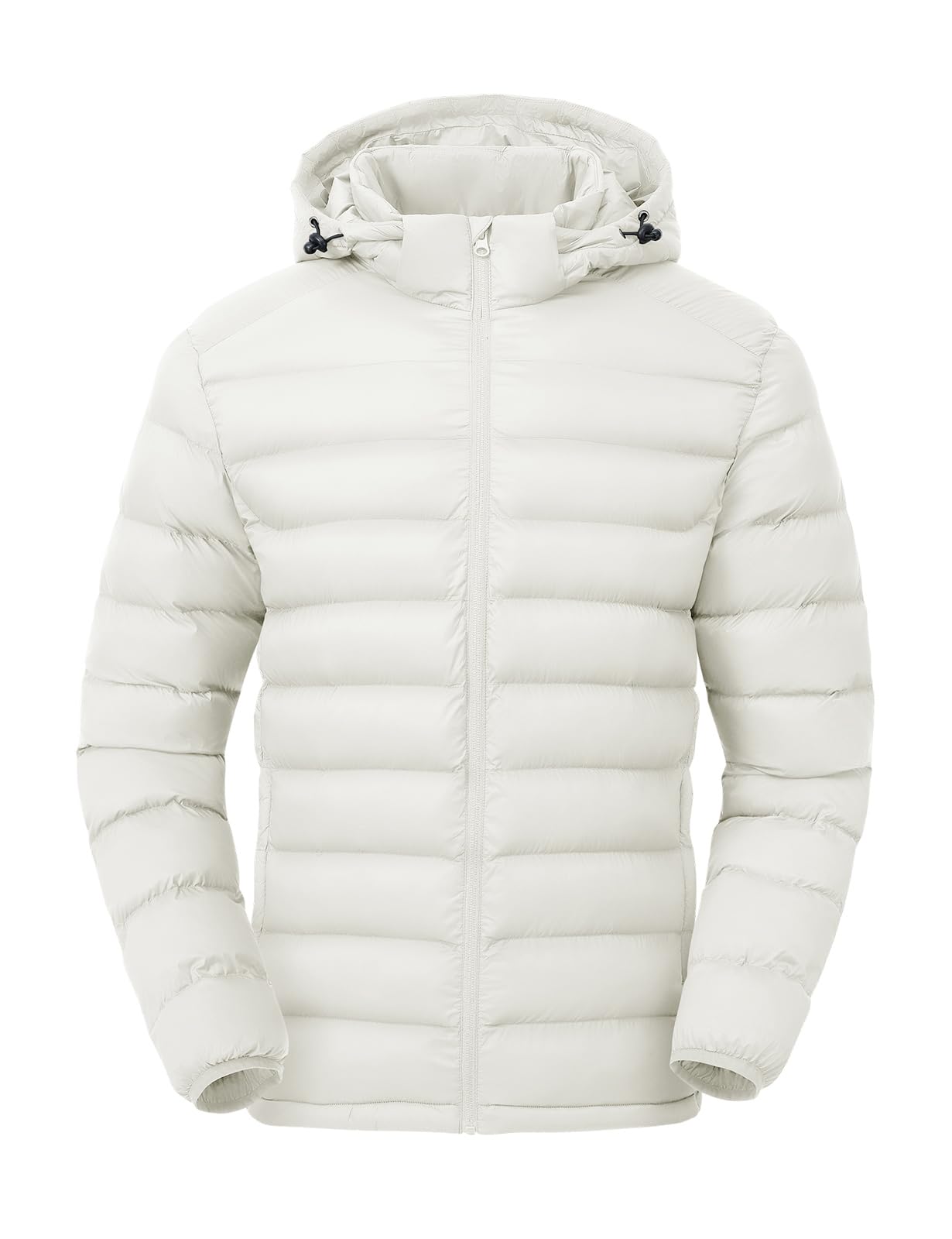 TBMPOY Leichte Daunenjacken für Herren, abnehmbare Kapuze, wasserabweisend, Wintermantel, mit Kapuze, isoliert, für Reisen, Ski