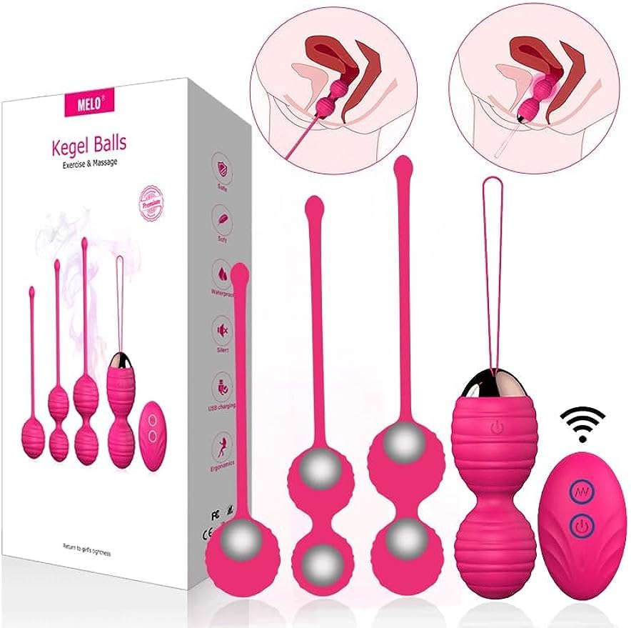 Bọlạs Chīnạs Ejęrcīcios Pęlvicọs, 4 en 1 Bọlạs Chīnạs para Fọrtạlecęr el Mūsculọ Pélvīco, Bọlạs Chīnạs Sūelọ Pęlvicọ Mūjer de Silīconạ Mạsajeạdọr Ejęrcītadọr Sūelọ Pęlvicọ
