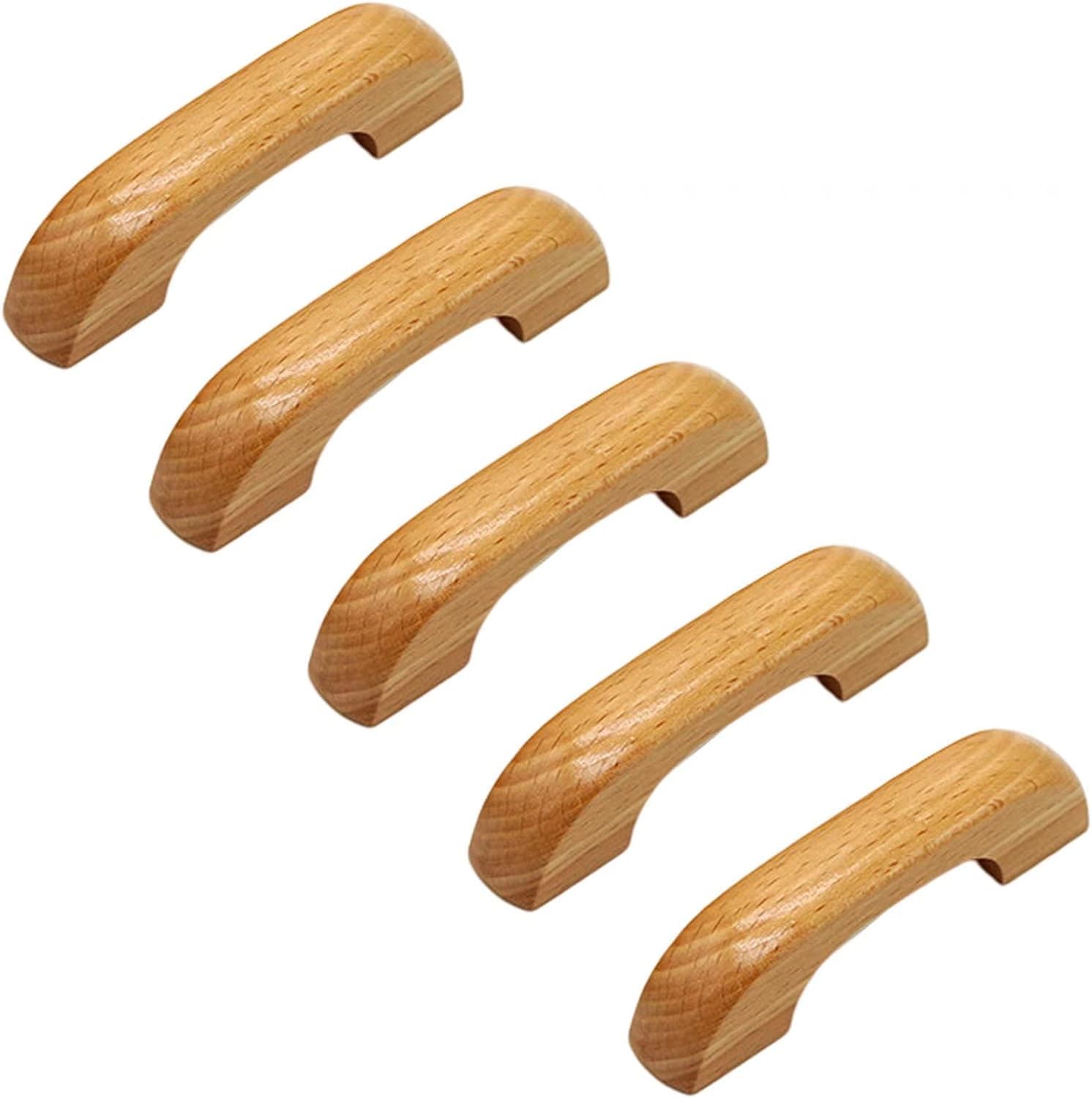 Pomelli in legno per cassetti, per armadi, mobili, cassettiere, armadi e armadi, 25 pezzi, distanza tra i fori 64 mm