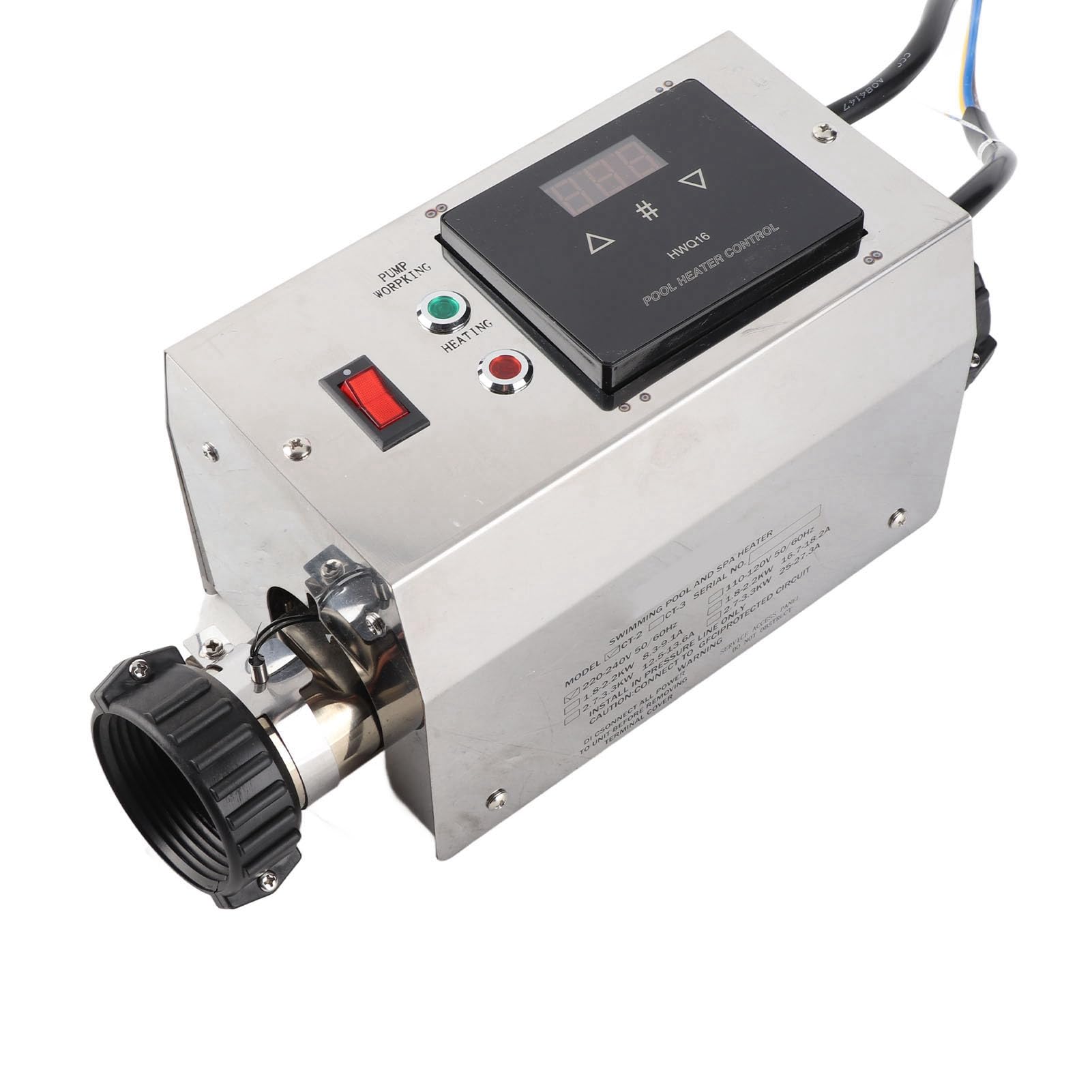 2KW Stal Nierdzewna Termostat Cyfrowy do SPA (US Style)