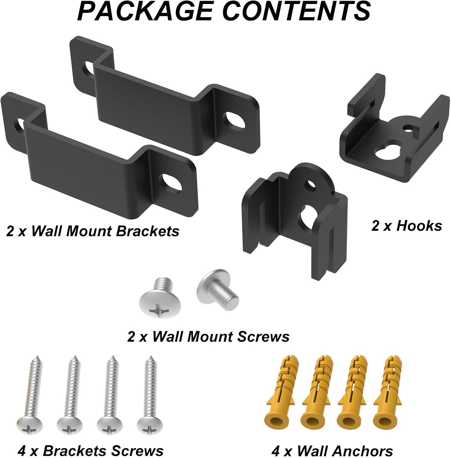 Wall Mount for Samsung, Sony, Vizio, Roku Speakers - Rear, Satellite, Surround Sound & Bookshelf Speakers