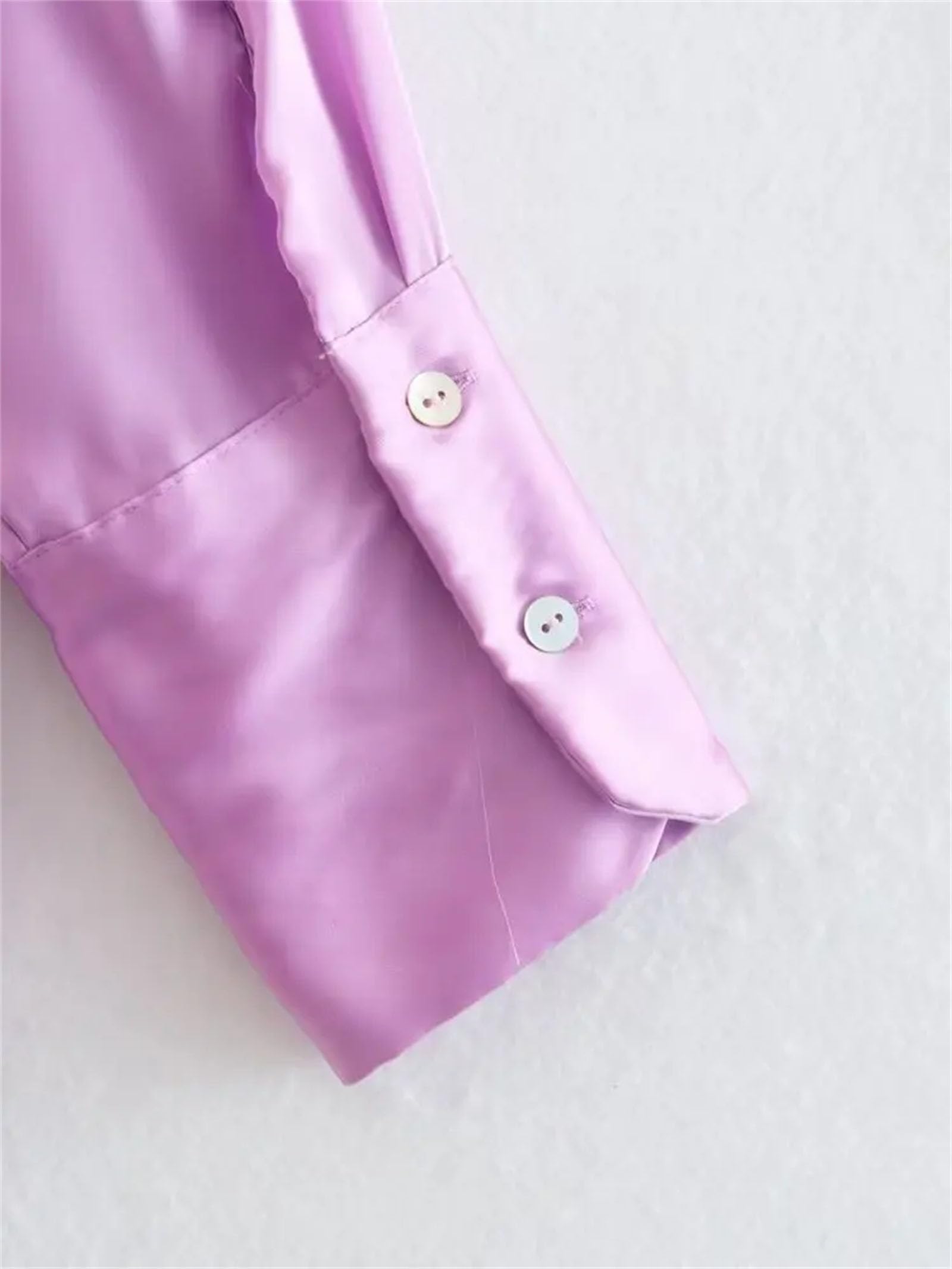 Camisas vintage con botones para mujer, holgadas, informales, de manga larga, para oficina, trabajo