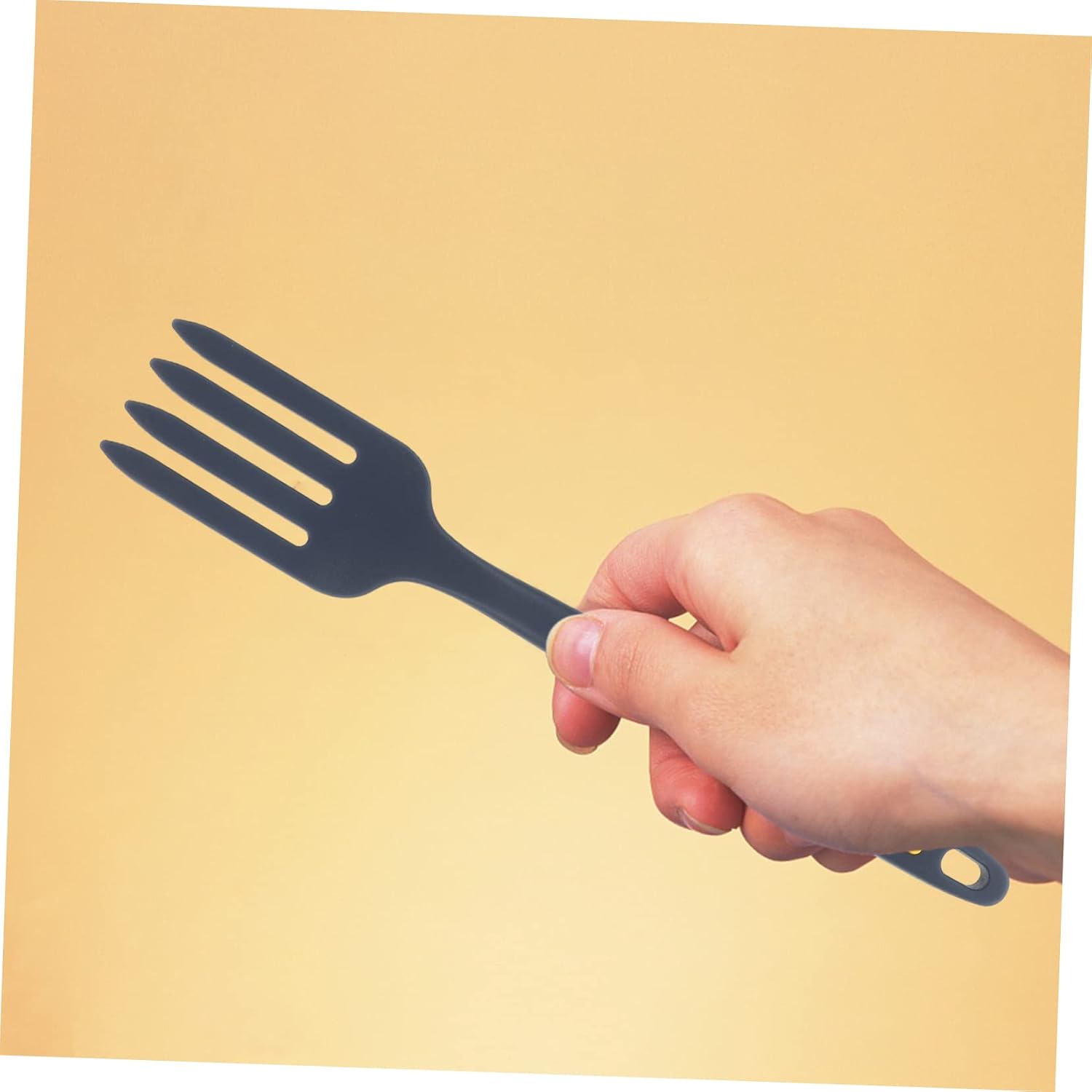 Silicone Cooking Fork Kitchen Pasta Fork for Spaghetti Salad Large Reusable