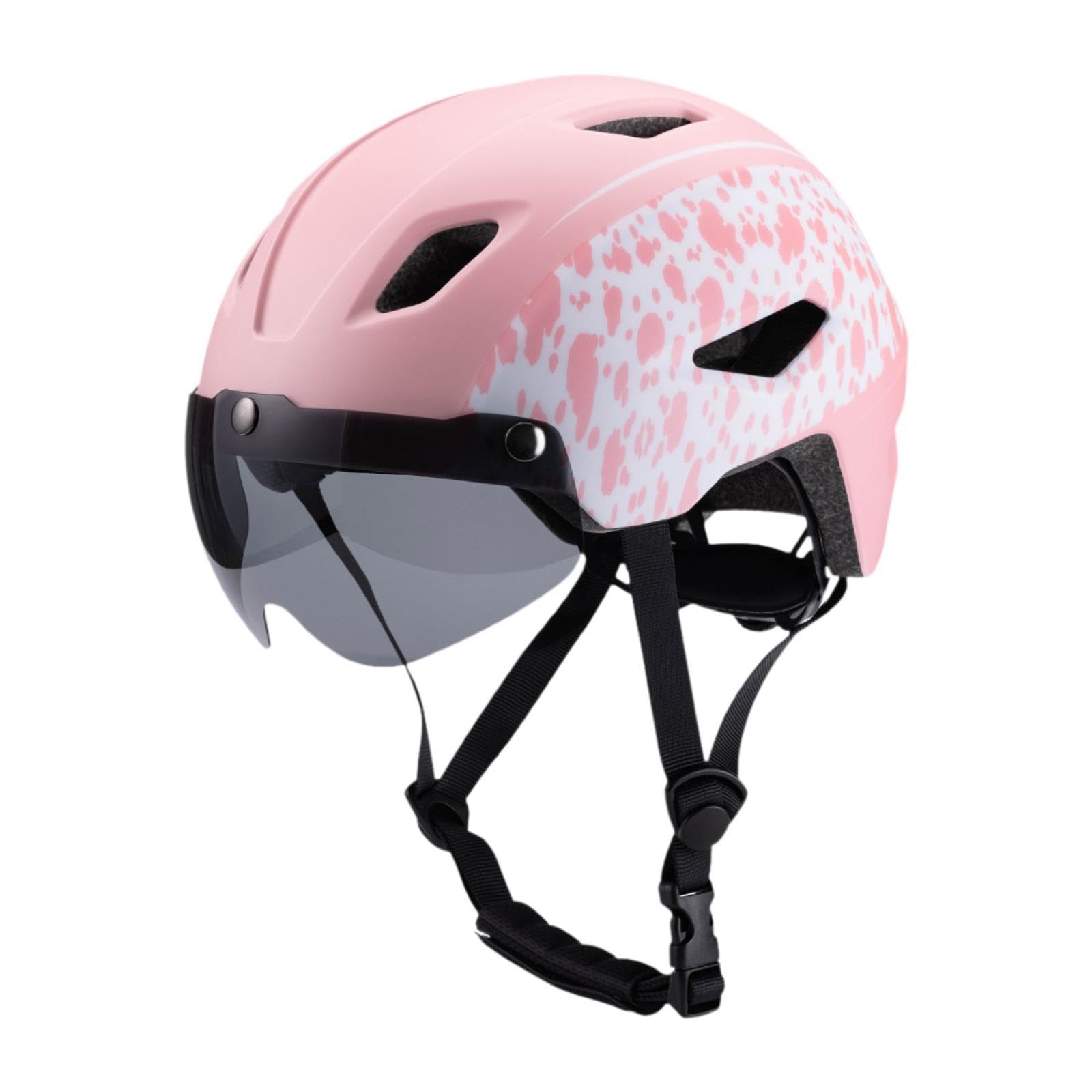 Casque de Vélo Enfant avec Visière Ajustable, Taille Ajustable 49-58 cm, Casque Cycliste Polyvalent pour Les Sorties à Vélo et Les Activités en Plein Air
