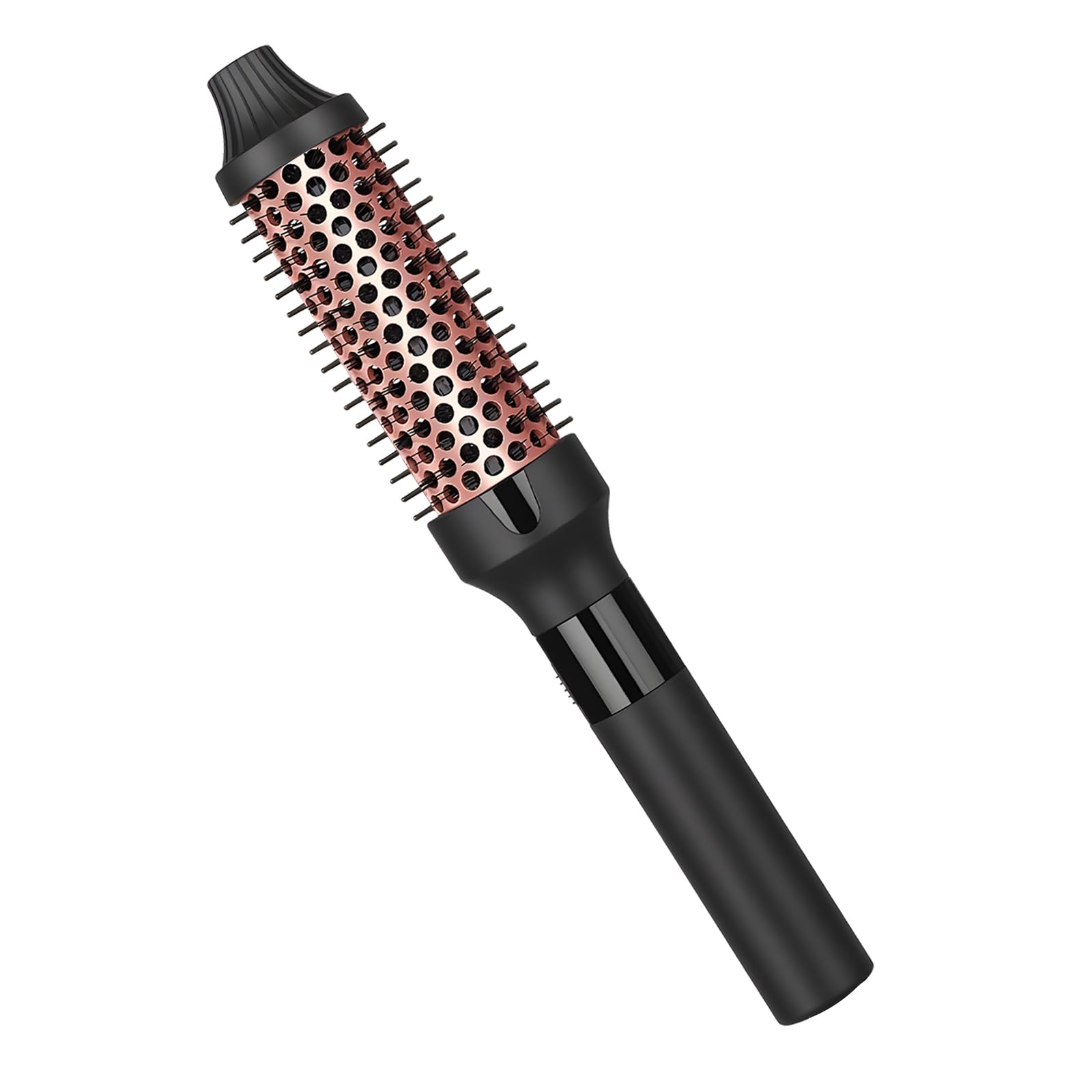 hopopower 1.25/1.5 Inch Curling Iron Brush Ceramic Double PTC Heated Round Hair Curling Comb, Tourmaline Ionic Hot Hair Curler Thermal Brush for