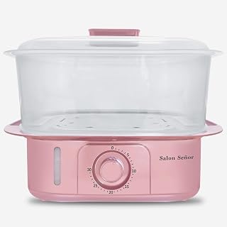 Salon Señor Pink Towel Steamer,Hot Towel Steamer Machine Holds 24 Mini Wet Towels，Towel Warmer Steamer with Quickly Heating in 5 Mins，Auto Off Timer Spa Towel Steamer for Facial/Salon/Massage Stone