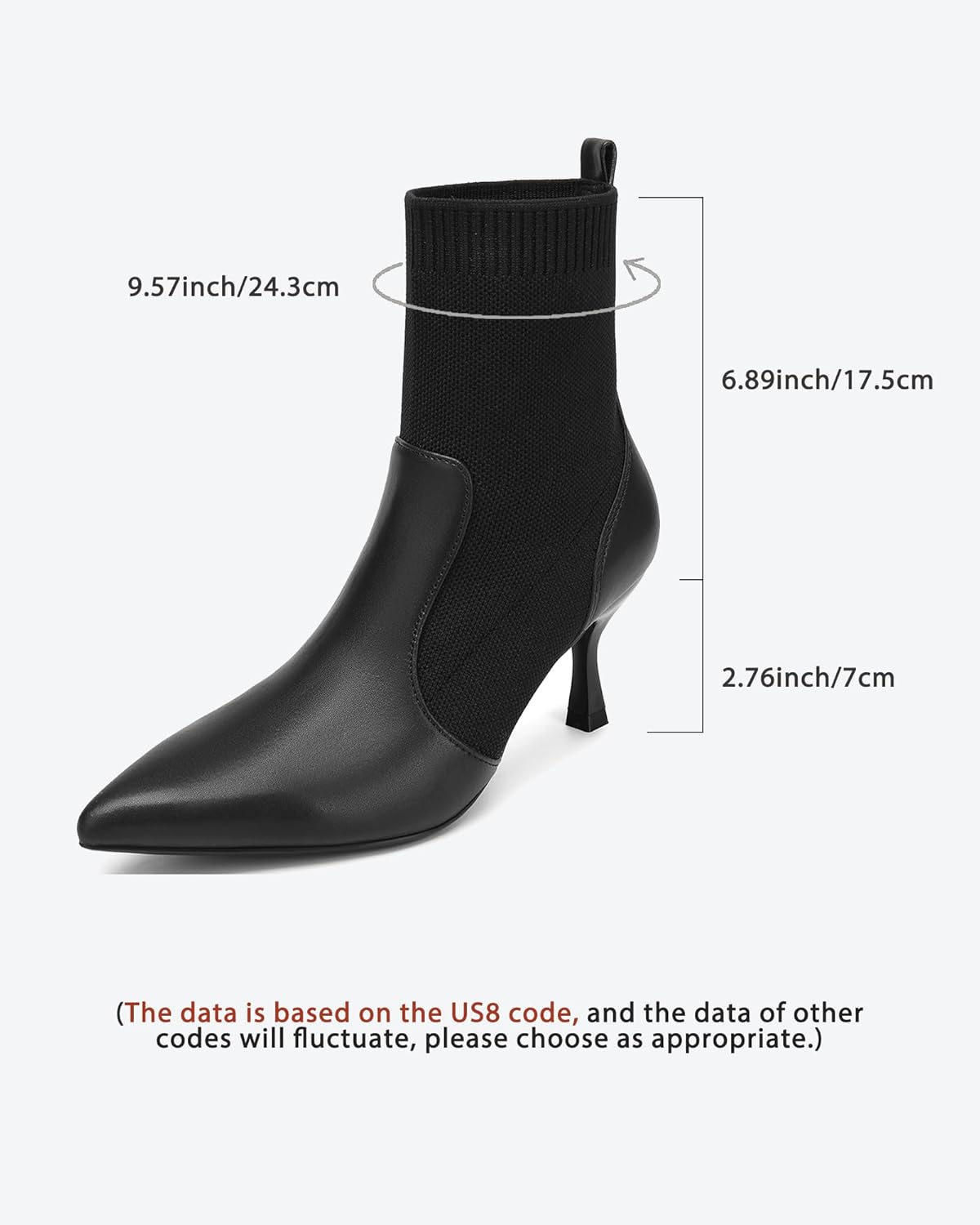 NEWBELLA COSY Women's Pointed Toe Ankle Boots - Elegant Stiletto Heel Booties, Warm Winter Boots for Fall & Winter Fashion - Image 4