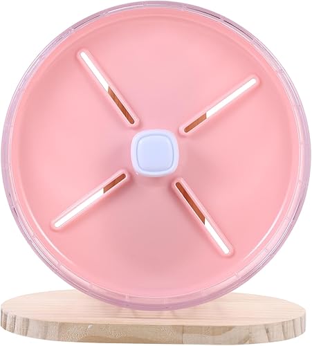 POPETPOP Rueda decorativa de rata para hámster, rueda de rata pequeña, estable, jaula de rueda de erizo, rueda de rata, pequeña jaula de rueda de