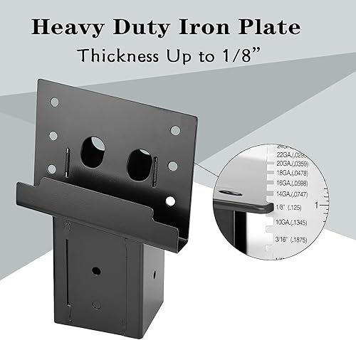 Miniatura 3 de Mofeez Soportes de Ángulo Compuesto para Exteriores 4x4 para Puestos de Caza de Venados, Casetas de Caza, Refugio de Tiro (Juego de 8)