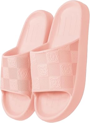 Loizziuy Bear Cool Slippers Indoor Home Bathroom Bath Anti-slip EVA Slides Flip Flops Sandals for Vacation Casual Womens Girls