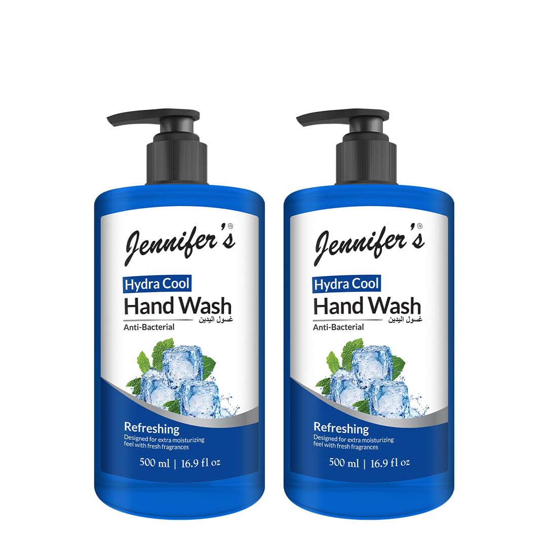 Hydra Cool Hand Wash, Antibacterial, Refreshing, and Moisturizing with Fresh Fragrance,500ml- Pack of 2