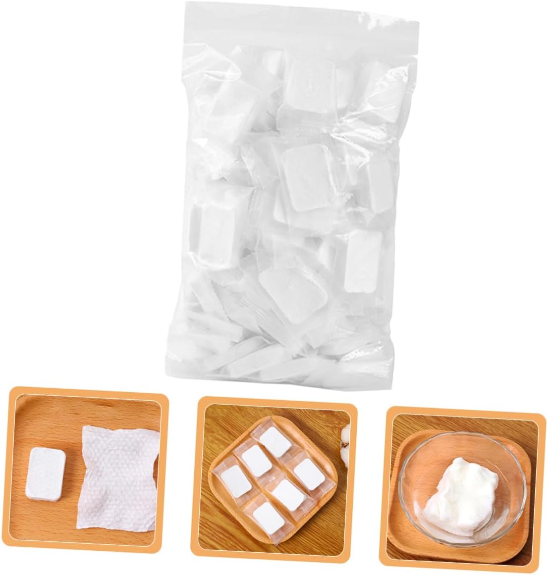 Vaguelly 1pack Compressed Non-Woven Facial Makeup Pads for Makeup Removal and Facial Cleansing for Daily Skincare Routine and Easy Application