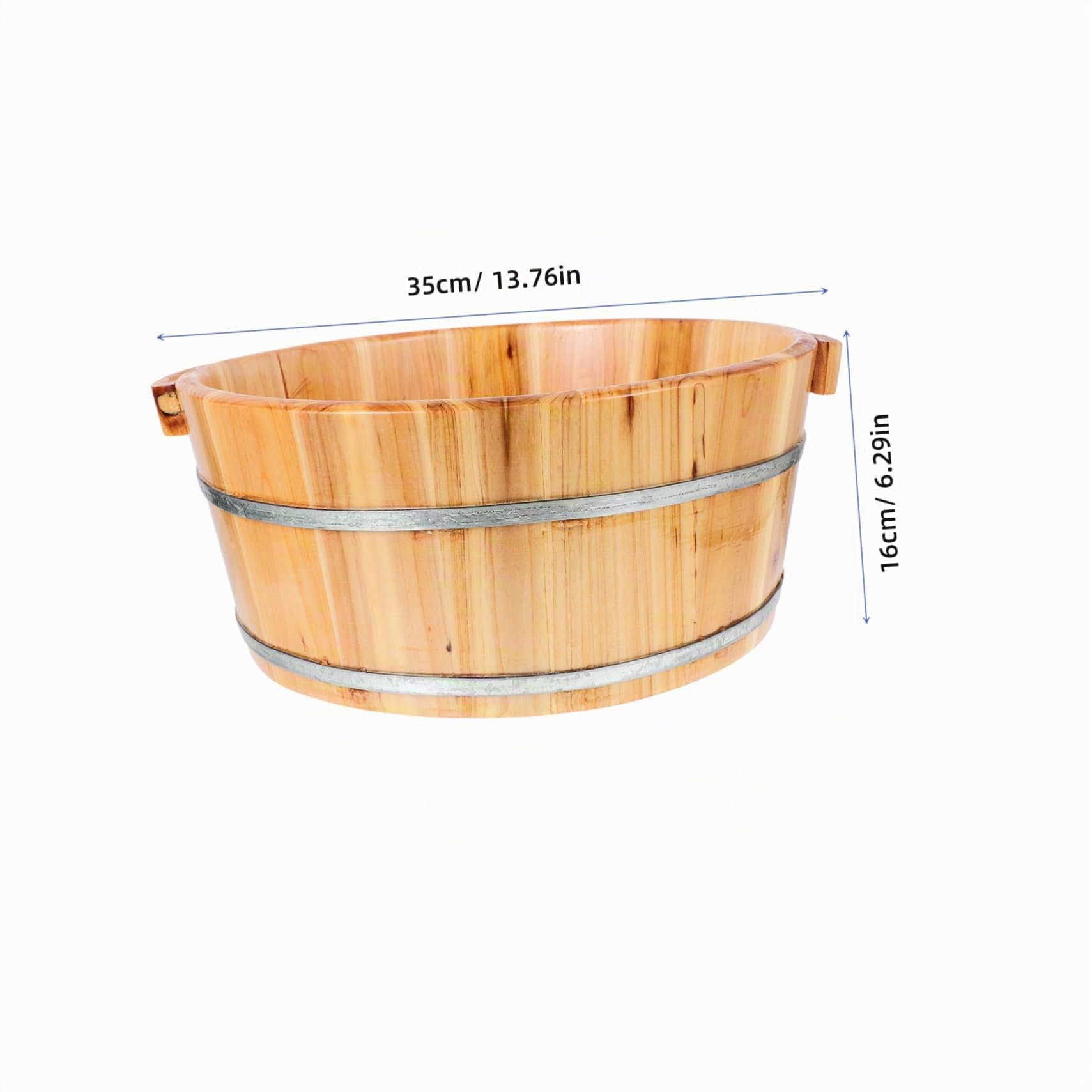 Yardwe Cubo Para Baño De Pies Multiuso 14.96X13.77X6.29 Pulgadas Ligero Portátil Lavabo Para Lavar Los Pies Uso Doméstico Ideal Para Pedicura Y Relajación