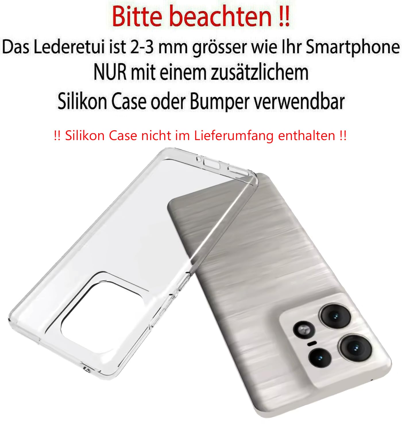 Suncase Custodia In Vera Pelle Libro Per Smartphone Motorola Edge 50 Pro