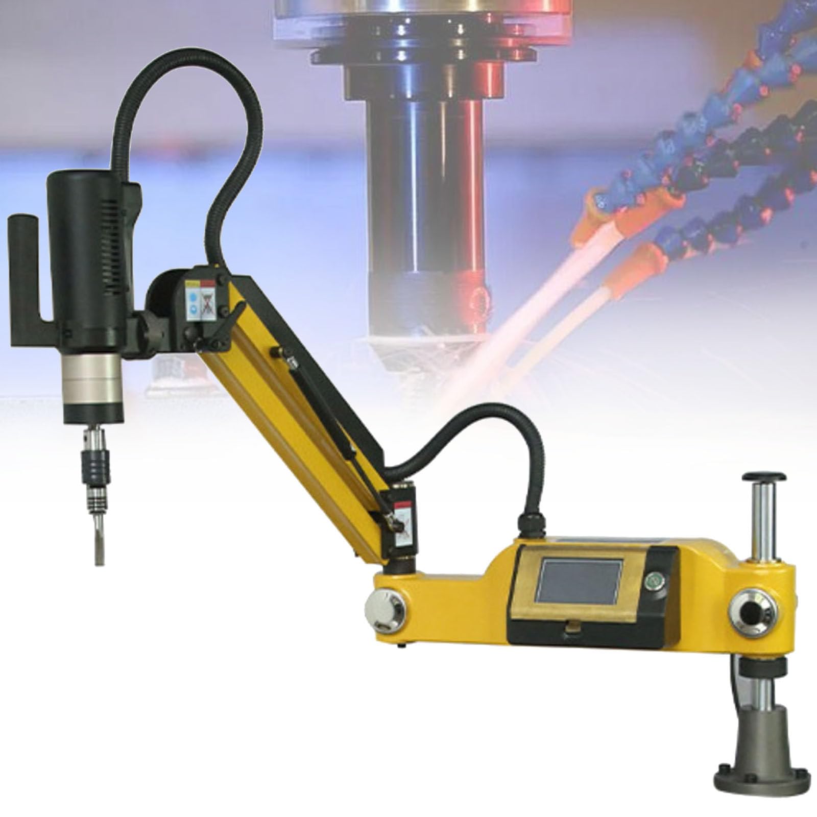 Roscadora eléctrica,Brazo roscador Universal de 360 ​​Grados,roscadora Perforadora y roscadora de Brazo Flexible,roscadora neumática