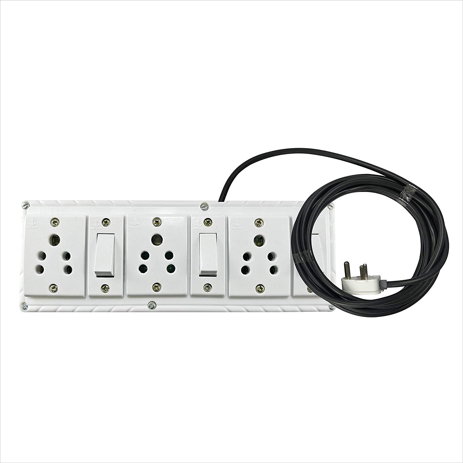 Anchor Extension Board Multi Outlet Electrical Switch Board with 3 Anchor Sockets 5 Amp and 3 Anchor Switches (5Amp) 1.5 Mtr Long Cable with Anchor Top, Power Strip Surge Protector (240 volts) (B07T3XGHSB) Amazon Price History, Amazon Price Tracker