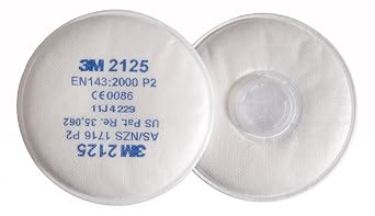 3M 2125 Particulate Filter for Solid and Liquid Particles, Type P2R Pack of 10