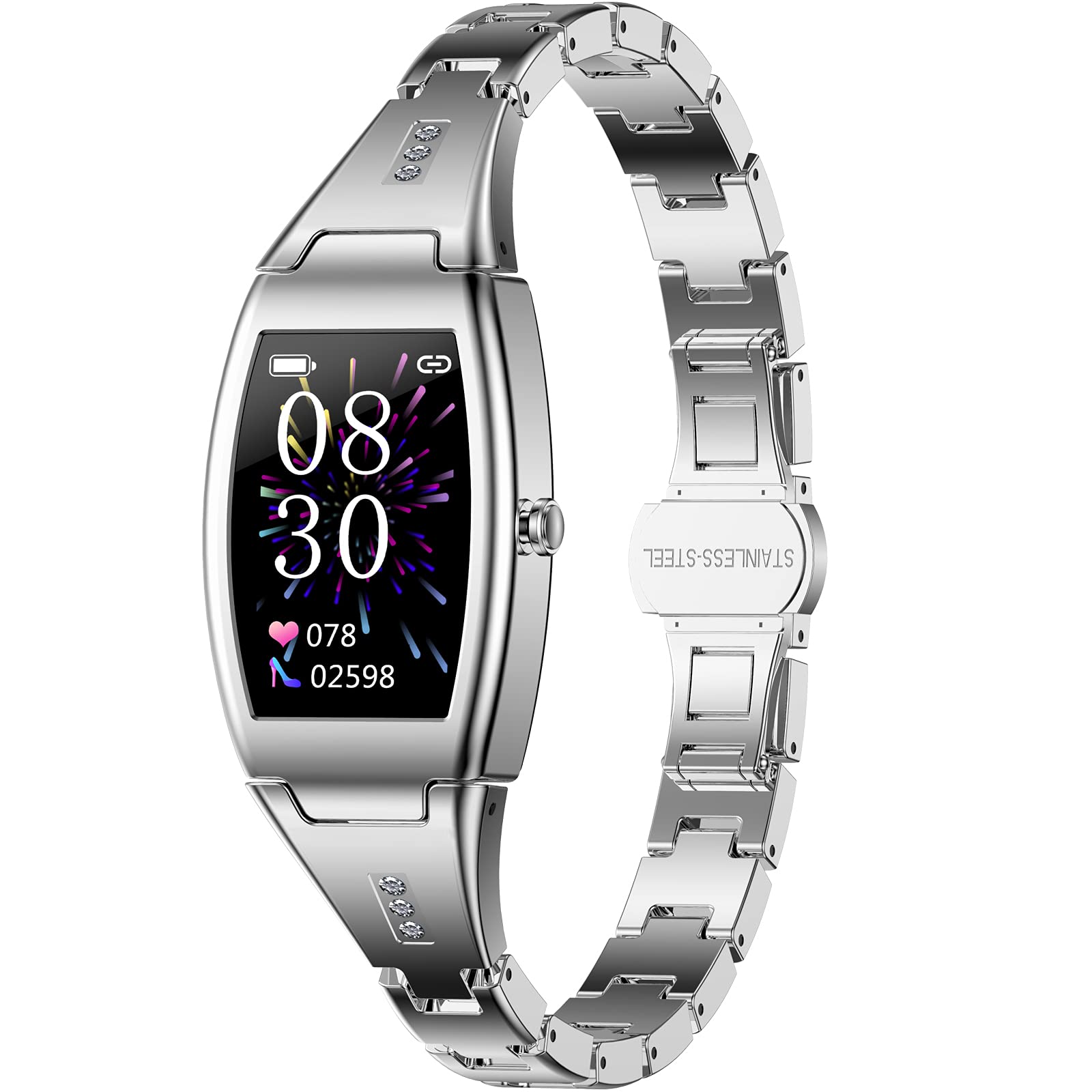 Pard Womens Smart Watch Heart Rate Blood Pressure Monitor Females