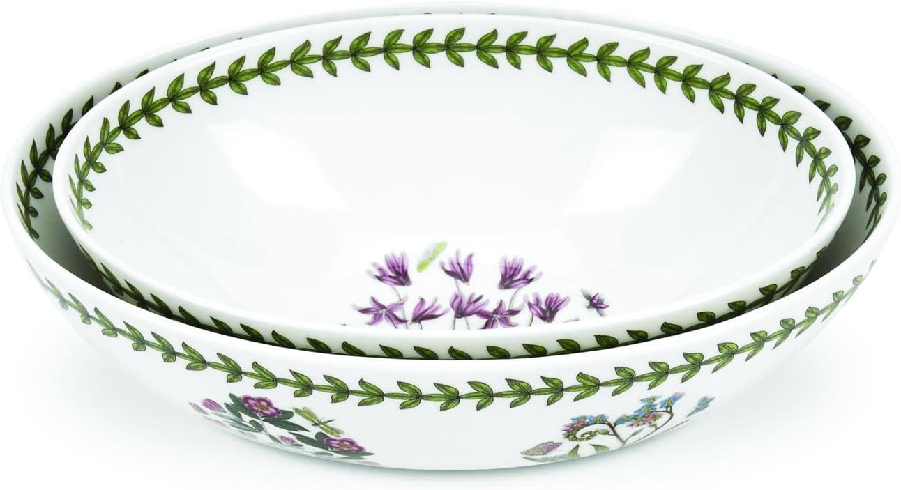 PortmeirionBotanic Garden Oval Nesting Bowls, Set of 2
