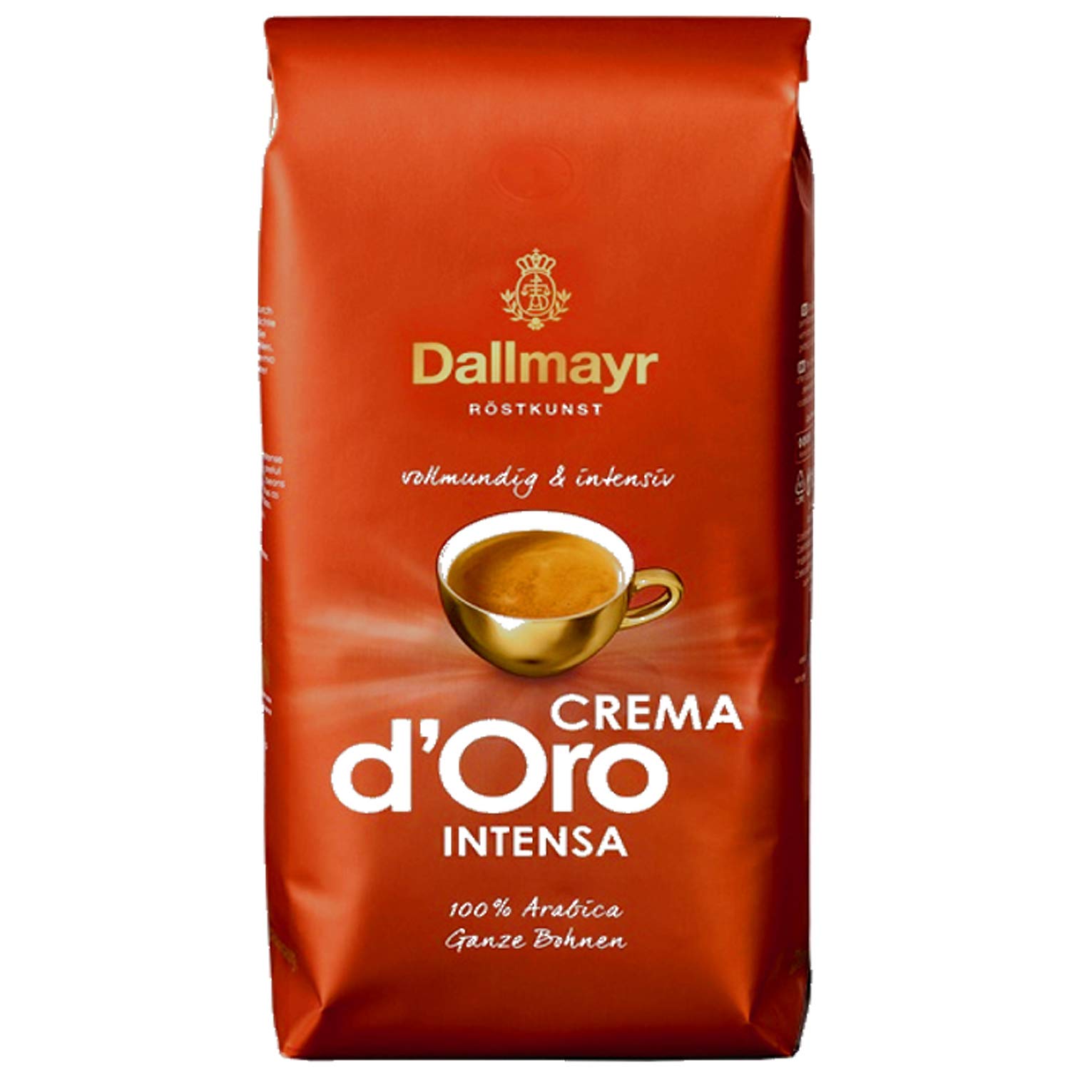 Dallmayr Crema d'Oro INTENSA cała fasola, 4 x 1000 g (4000 g) - kawa od Dallmayr