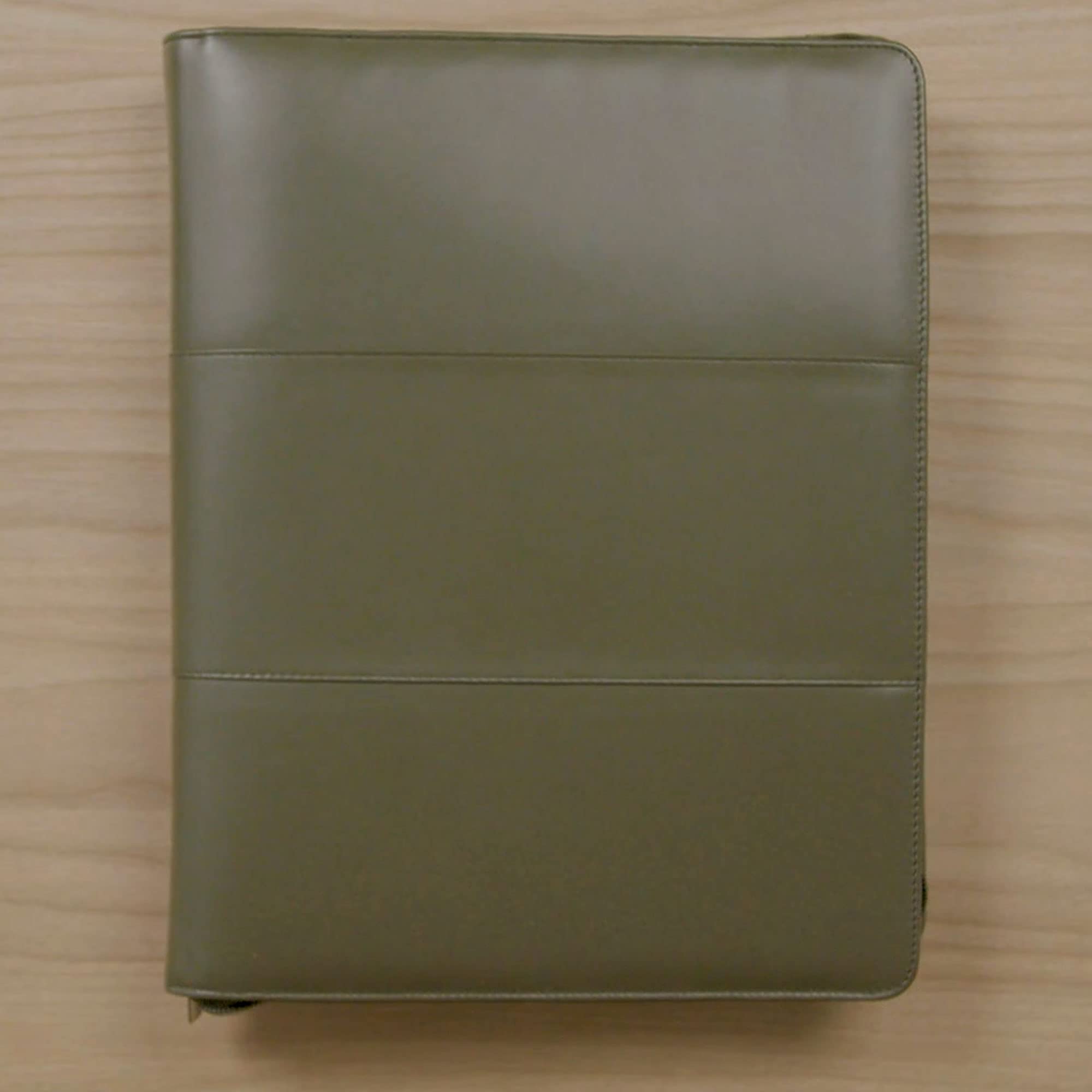 Safekeepers Dokumentenmappe Leder - Konferenzmappe a4 - Ledermappe a4, Arbeitsmappe aus Leder - Grün Army