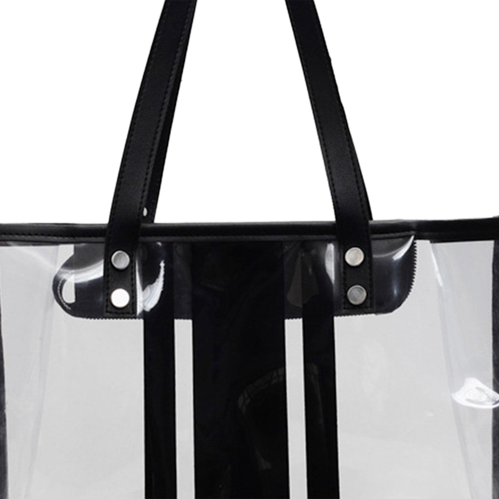 Bolsa de playa transparente para mujer, ligera, de primera calidad, para vacaciones, playa, viajes