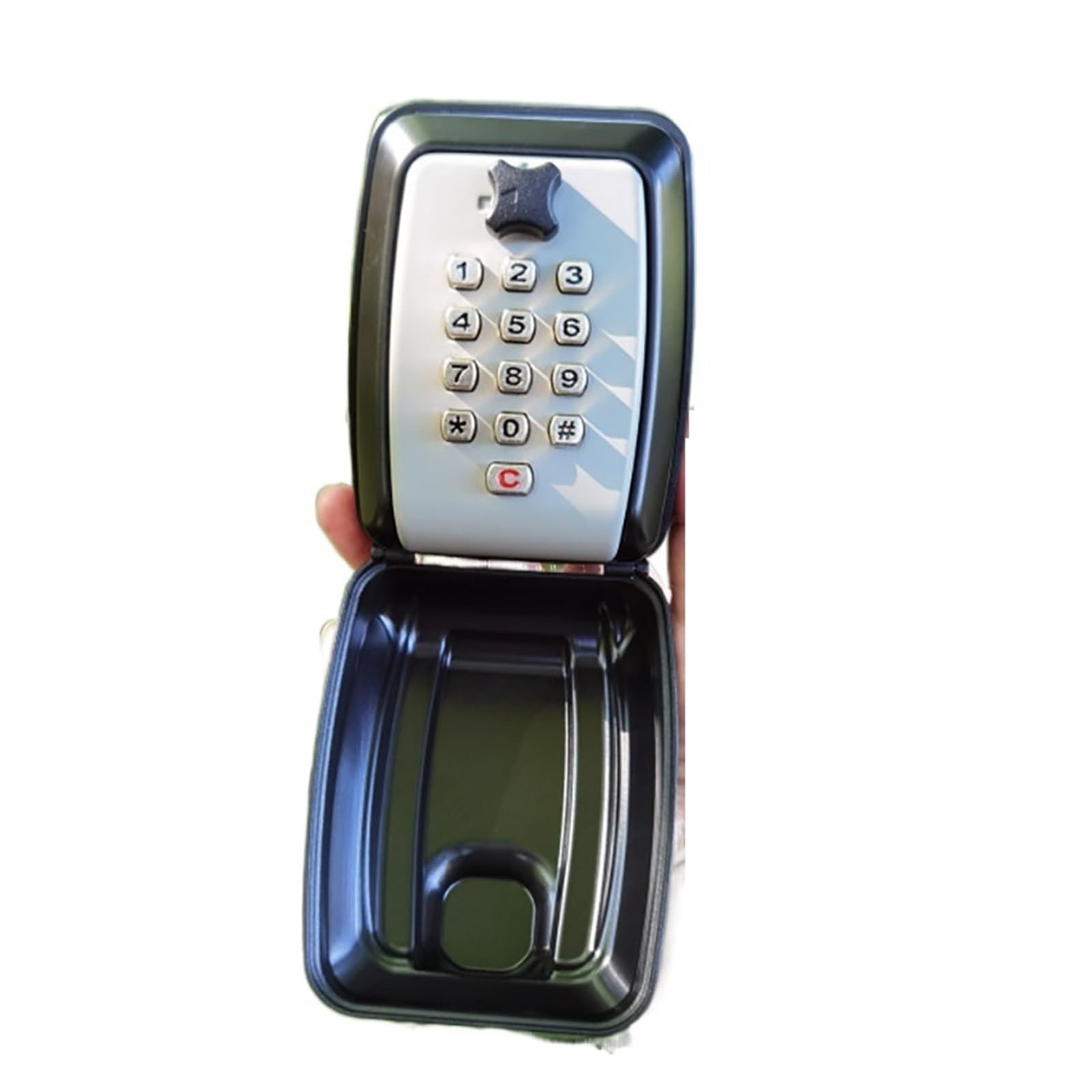 Boîte à clés Murale Grande boîte à clés sécurisée étanche boîte à clés extérieure avec 12 Code antirouille résistant aux intempéries clé Robuste,Durable et Protection(Grey)