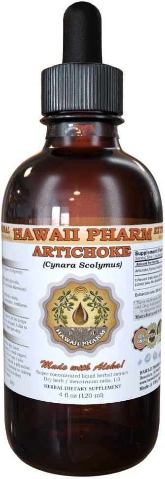 Hawaii Pharm Artichoke Liquid Extract, Artichoke (Cynara scolymus) Tincture 4 oz