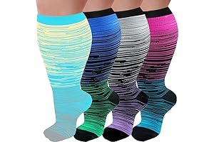 Hoyisox Plus Size Compression Socks 20-30mmHg for Men