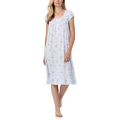 Eileen West Cap Sleeve Cotton Modal Waltz Gown Women