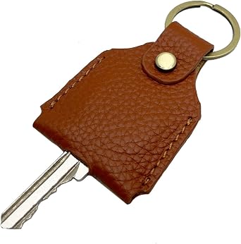 Genuine Leather Key Ring,Key Holder,Key Sleeve for Men,Women,Stylish Key Cover for Broken Key,Key Protector