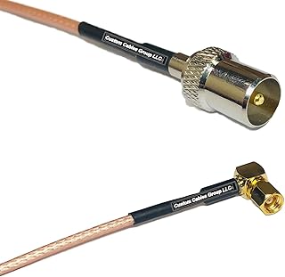 3 feet RG316 DVB TV Pal Male to SMC Female Angle RF Pigtail Coaxial Cable