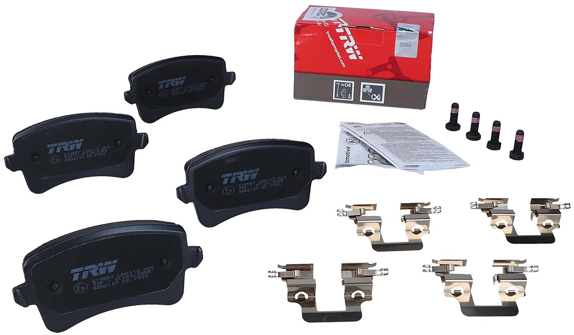 TRW GDB2107 Pastiglie Freno Set di 4 para Audi A4 B8 Avant (8K5) 2007-2015 Assale Posteriore e Altri Veicoli