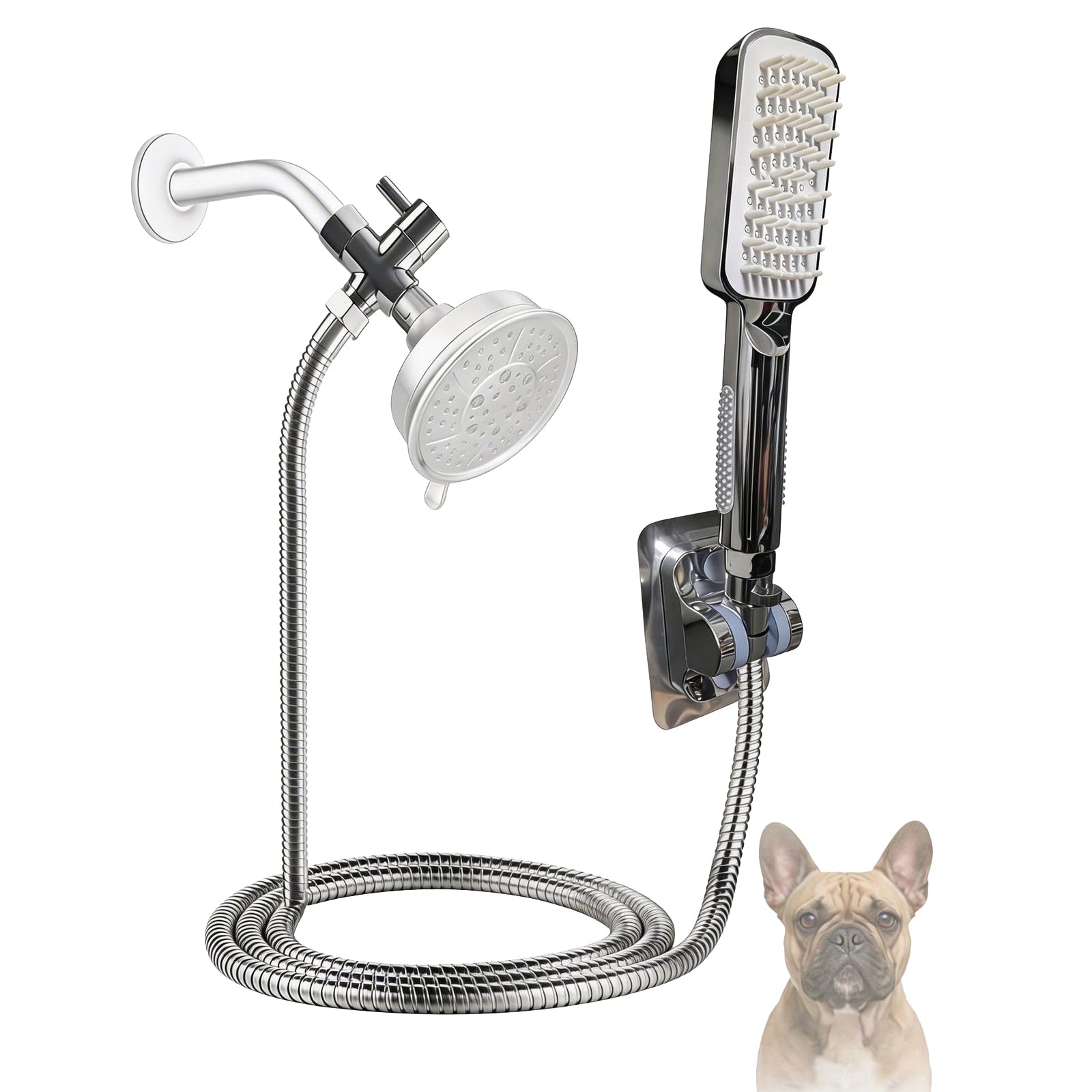 Photo 1 of NanWantee Dog Shower Attachment with Adjustable Water Pressure & Pause Mode
