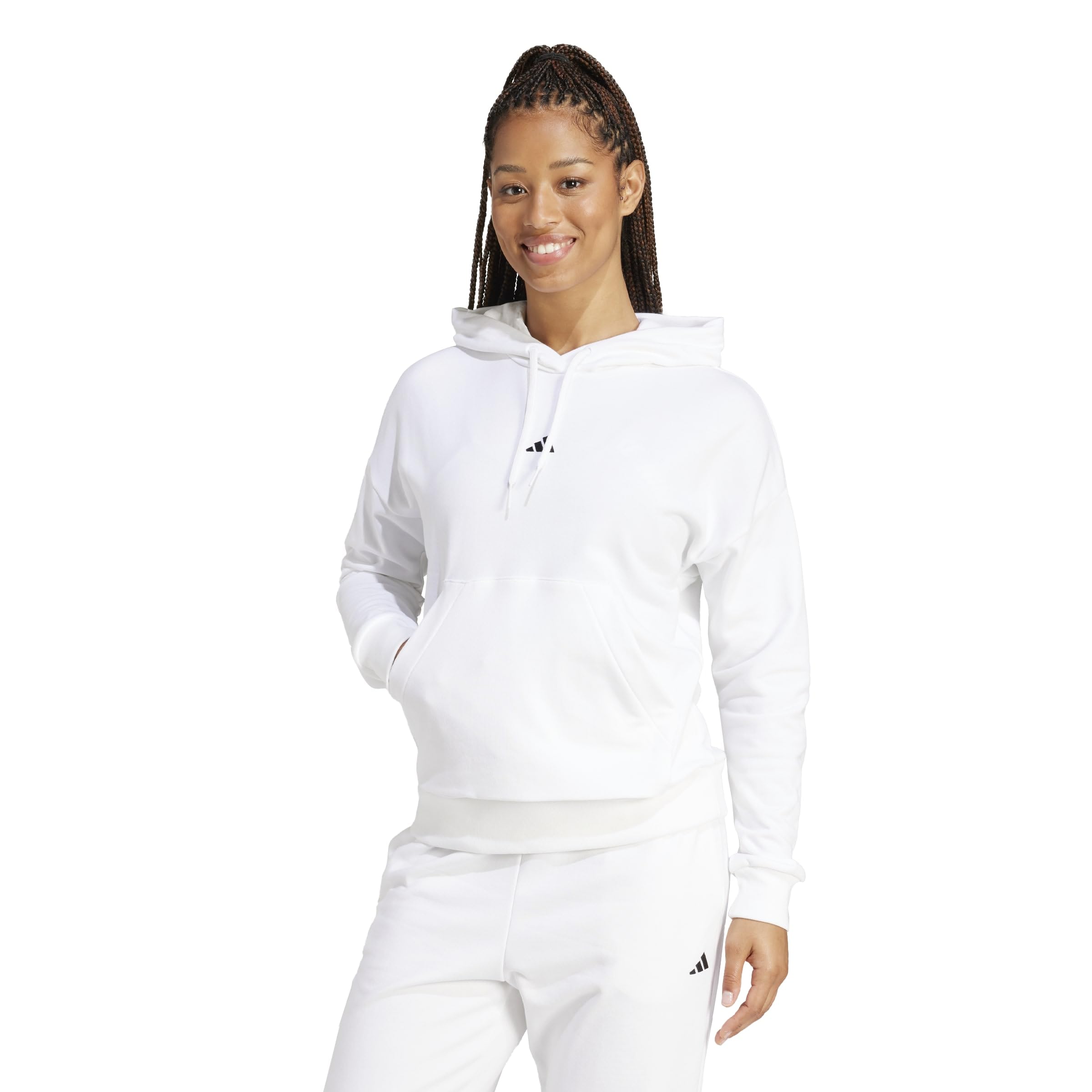 Adidas Damen Essentials Small Logo French Terry Hoodie Kapuzenpullover (1er Pack)