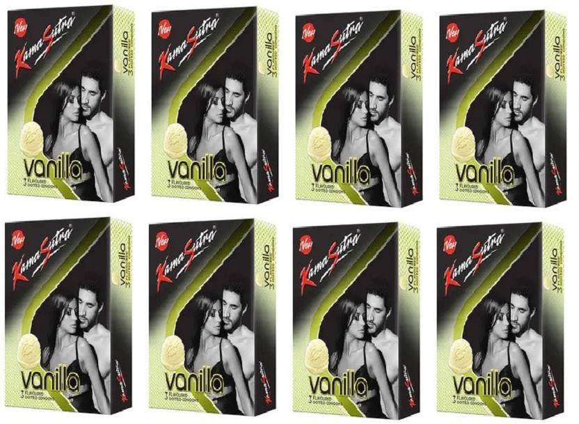 Kamasutra Vanilla Flavoured Dotted Condom 3PCS