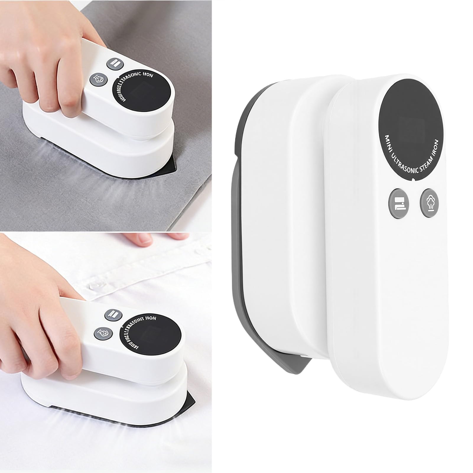 Plancha de Portátil y Ligera, Vaporizador de Ropa Calentamiento Rápido para Viajes, Uso Doméstico, Tamaño Compacto, 1 Unidad