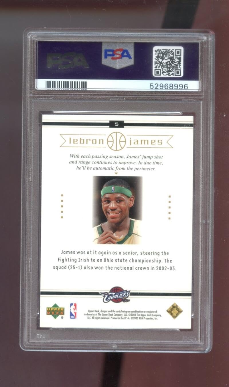 Amazon.com: 2003-04 Upper Deck Box Set #5 Lebron James ROOKIE RC