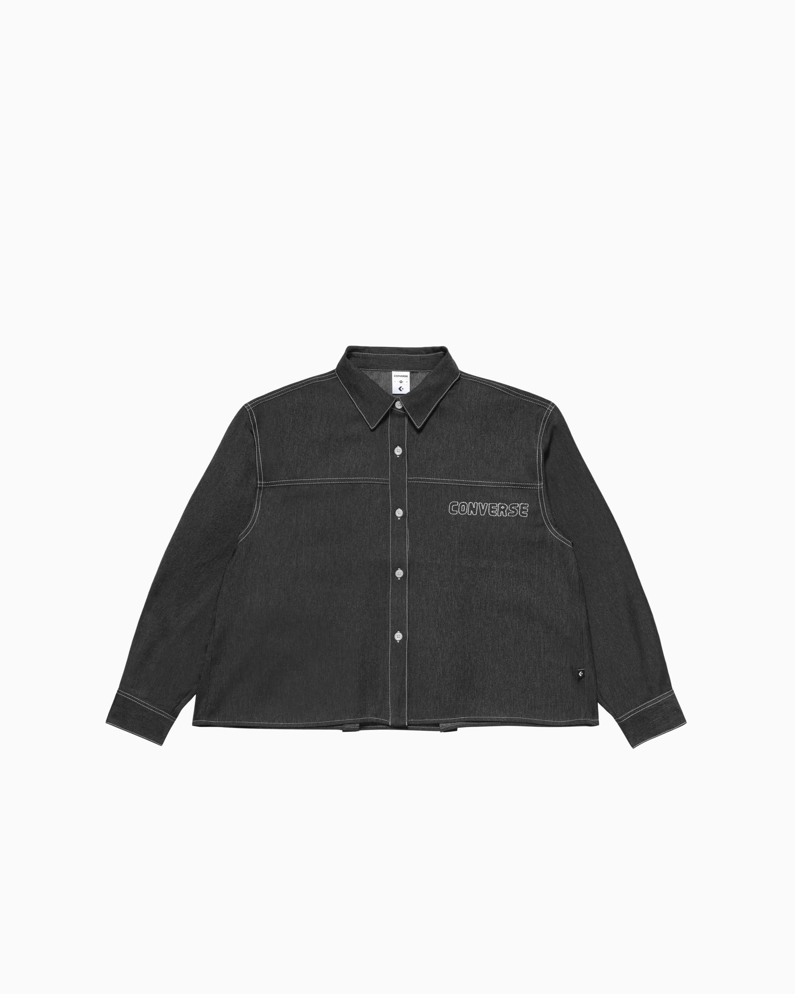 SYNTHETIC DENIM SHIRT L BLACK